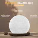 Geuuap Sunrise Alarm Clock White Noise Sound Machine for Bedroom | Natural Wake-Up Light with 30 Soothing Sleep Aids, Bluetooth Speaker, Dimmable Clock, Screen-Free Design for Baby Adults Kids-White