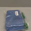 1Pc Stackable Plastic Pencil Box with Snap Tight Cover for School Simple and Practical Design for Organizing Stationery Supplies for Students and Teachers - Blue