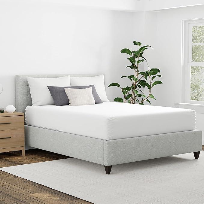 AllerEase Waterproof Mattress Protector, Maximum Allergy Mattress Protector, Queen Zippered Mattress Cover