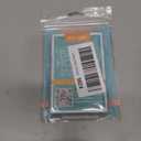 Will Well ID Badge Holders with Holes for Lanyards and Keyrings - Vertical Clear Plastic 2.5" x 3.7" Inner Size Sleeves Fit Up to 3 Cards, 0.8mm Thick Waterproof Resealable Zip Type - 6-Pack