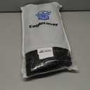 Eaglecover Center Console Cover for Dodge Ram 1500 2019-2026, Vinyl Leather Interior Accessories, Car Armrest Cushion Pad, Anti-Scratch, Black-Black Stitch