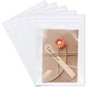 iMailer - 1000 Pcs - 6" x 9" Clear Plastic Cellophane Bags - Resealable Self Sealing Cello Bags for A7 A8 A9 Cards & Envelopes, Photo, Prints, Candies