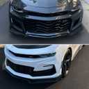 Front Lip Compatible with 2016-2024 Chevrolet Camaro LT/LS/RS/SS, Glossy Black Bumper Air Dam Lower Chin Spoiler Splitter Fit for 16-24, Protection Body Kit