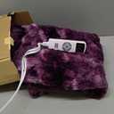 EHEYCIGA Electric Heated Blanket Full Size Faux Fur, 10 Hours Auto Shut Off 9 Heating Levels Heating Blanket, Soft Warm Heated Blanket Fast Heating Purple, Faux Fur & Sherpa