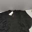 MEROKEETY Women's 2025 Fall Oversized Sweaters Chunky Long Lantern Sleeve Buttoned Mock Neck Winter Knit Loose Pullover Tops Size S