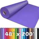 PerkHomy 48" x 2,400" (200') Purple Kraft Paper Roll for Craft Bulletin Board Paper Art Table Covering Crafting Gift Wrapping Bouquet Packing Parcel 80GSM 55LB (Purple, 48" x 200')