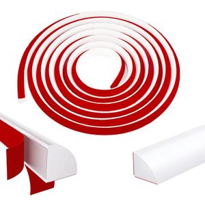 Flexible Quarter Round Molding, 118 inch Self-Adhesive Trim Molding Peel and Stick Bendable Molding Trim, Waterproof Quarter Round Trim for Wall Edge Corner Cabinet Edge Countertops