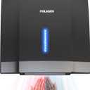 POLASEN Hand Dryer Commercial Black 110V Automatic Compact High Speed Air Wiper Dryer ADA Compliant for Industry Business Restrooms