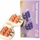 Foot Roller Massage for Plantar Fasciitis, Portable Feet Roller Therapy for Circulation and Pain Relief, Reflexology and Deep Tissue Muscle Tool (Orange)