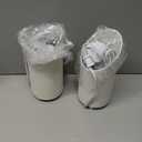 SUNVIE 2 Pack Uplighting Indoor Floor Can Light, 5W Up Lights with 2700K LED GU10 Bulbs, Uplights Floor Spot Lights Indoor for Home Accent Lighting, 5.9 FT Plug Cord & Foot Switch (White)