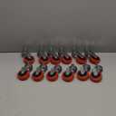 12 Pack Heavy-Duty 2.5" Swivel Caster Wheel for Creeper Service Cart Stool Post Mount