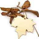 32 Pack Wood Maple Leaf Cutouts Unfinished Wooden Maple Leaf Hanging Ornaments DIY Maple Leaf Craft Gift Tags for Thanksgiving Home Party Decoration Craft Project