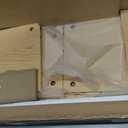 Desktop Bookshelf, High-Capacity Desk Hutch Organizer, Natural, 35.4"L x 10"W x 35.4"H