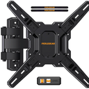 Perlegear Full Motion TV Mount for Most 26–65 inch Flat or Curved TVs up to 82 lbs, Wall Mount TV Bracket with Articulating Arms, Tool-Free Tilt, Swivel, Extension, Max VESA 400x400mm, PGMF3