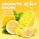 3 x Scalp Massager and Shampoo Shower Brush, Detangling Hair Brush, Scalp Care Hair Brush Wet & Dry detangler for Men and Womenfor Straight/Curly/Thick/Long/Wavy/Damaged Hair, Yellow