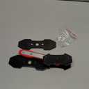 Brake Caliper Compression Tool, Caliper Piston Compressor Tool with Additional 2 pcs Large Steel Plate and 2 Hooks, 360Adjustable Brake Caliper Tool for Single Twin Quad Piston Calipers (Blue)