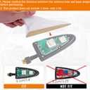 Shark Fin Antenna Cover Compatible with for Elantra Sedan MD 2011-2016,for Hyundai Sonata Sedan YF 2009-2014 w/GPS,for Genesis Sedan BH 2008-2013,96210,962103Q800,962103X100NKA (White)