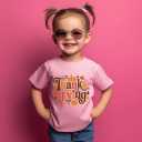 Thanksgiving Shirts for Toddler Boys Girls Kids 2-8T, Funny Turkey Pumpkin Dinos Truck Soft Cotton Short Sleeve Tee