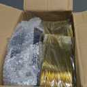 Noemie 300 PCS Premium Navy Blue Hard Plastic Plates Set for 50 Guests,Heavy Duty Disposable Plates for Party Wedding with Gold Silverware-50 Dinner Plates,Dessert Plates,Spoons,Forks,Knives