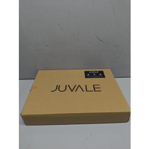 Juvale Bamboo Silverware Organizer for Drawer, Kitchen, 6 Slot Utensil Tray (Black, 17 x 11.75 x 1.75 In)