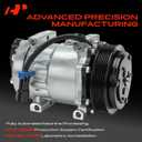 A-Premium Air Conditioner AC Compressor with Clutch Compatible with Freightliner Century Class/Classic/Classic XL 2002-2007, Columbia 2003-2004/2006, FC70/FL50 2004-2004, FS65, M2 106, MB60, MB70