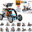 Lucky Doug Solar Power Robot Building Kits Toys for Boys Girls Ages 8-13, STEM Kit Gifts for Kids 8 9 10 11 12 13 Years, DIY Educational Science Building Robotic Set Gifts for Teenagers (Grey)