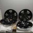 17" 4pcs Glossy Black Wheel Skins for 2013-2018 RAM 1500 & 19-24 Ram 1500 Classic, ABS Plastic 17 Inch Cover Hubcaps for 13-24 RAM 1500 Wheel Skin Replacement Set of 4