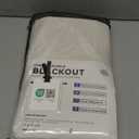 100% Blackout Shield Blackout Curtains for Bedroom 84 Inches Long, Back Tab/Rod Pocket Living Room Drapes, Thermal Insulated Blackout Curtains 2 Panels Set, 50" W x 84" L, Cream