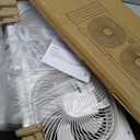 shinic 3-Speeds Window Fan with 180+90 Rotatable Fans, Manual Reversible, Vertical Window Fan with Rigid & Accordion Expanders, Width Adjustable (21.65" to 33.27"), Ideal for Home, Kitchen, Bedroom, small window fan