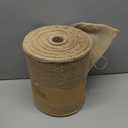 Burlap Table Runner 12 Inch by 50 Yards Natural Jute Hessian Burlap Roll Crafts Fabric Rolls with Sewn Edges for Country Rustic Party Wedding Decorations Farmhouse Kitchen Decor(12" x50Yard)