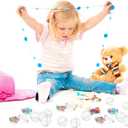 NOLITOY 100pcs Clear Plastic Fillable Balls, 32mm Acrylic DIY Ornaments Display Round Storage Balls for Christmas Holiday Wedding Party Home Decor