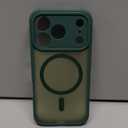 MOCCA Magnetic for iPhone 17 Pro Case, (Compatible with Magsafe) (16FT Military Grade Protection) Full Camera Protection Anti-Fingerprint Slim Translucent Matte Phone Cover 6.3", Midnight Green