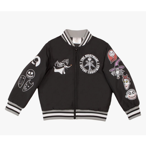 Disney Nightmare Before Christmas Varsity Bomber Jackets for Boys Jack Skellington Coats, Size 6/7