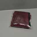 MANGOPOP Bell Sleeve Mock Neck Long Sleeve Bodysuit for Going Out Tops for Women (Large, Burgundy)