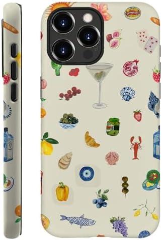 Generic Case Compatible with iPhone 13 Pro - Hybrid Durable Shockproof Phone Cover,Cases for Woman Girl - Lemon Fruit Flower Fish Aesthetic