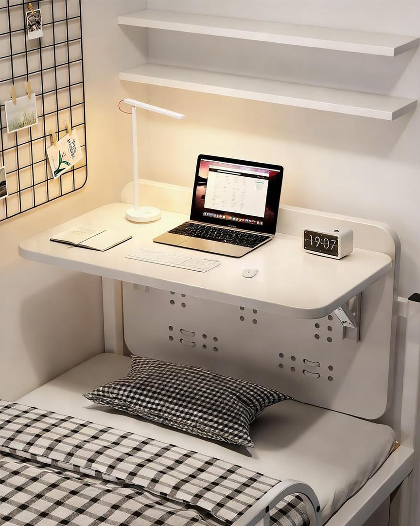 Foldable Bunk Bed Desk No Drill Suspended Shelf, 60 * 30 cm