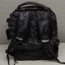 50L Fishing Tackle Backpack with Rod Holder and 4 Included 3600 Tackle Boxes - Waterproof Fishing Backpack for Ultimate Gear Organization and Storage (Black Camo)