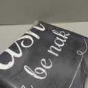 EYECY Laundry Room Rug Runner 20"x49" Non Slip TPR-Backed Rug for Kitchen, Bathroom, and Hallway - Black