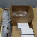 Glass Floor Lamp for Living Room,Bedroom,Gold Mid Century Modern Standing Lamp Brass Tree 3 Light Tall Floor Lamps Vintage Retro Floor Lights Flower Lamp Shade Farmhouse Boho Bohemian