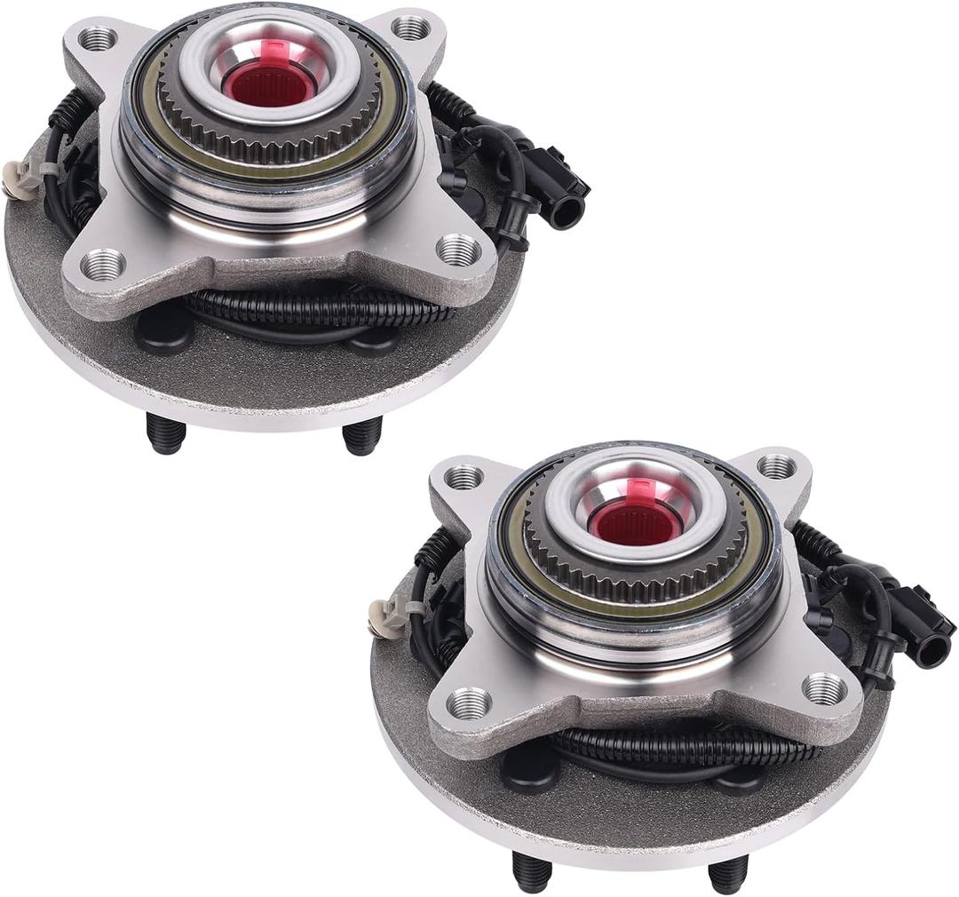 PAROD Pair 515079 Front Wheel Hub Bearing Assembly Compatible with 4WD 4x4 2006-2008 Lincoln Mark LT, 2004-2008 Ford F150 6 Lugs W/ABS
