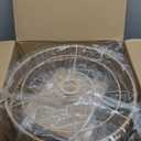 Boho Rattan Lamp Shade, 12.6" Top x 12.6" Bottom x 7.68" High, Natural Rattan & Linen Double Layer Lamp Shades for Floor Lamps Table Lamps Chandelier, UNO Fitter Lampshade Replacement, Easy Assembly