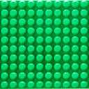 Strictly Briks Mega Toy Building Block Baseplate, Beginner Bricks Stackable Plate, Large Pegs for Toddlers, Compatible with All Major Brands, Kids Gift, Green, 12.5 x 15 inches