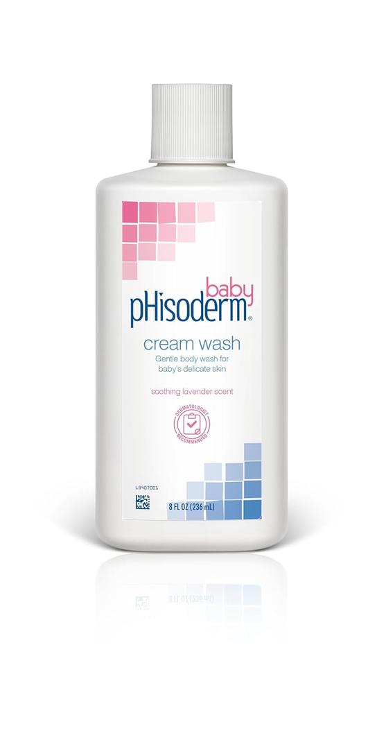 pHisoderm Baby Cream Wash 8 Fluid Ounce, Soothing Lavender Scent - (Pack of 3)