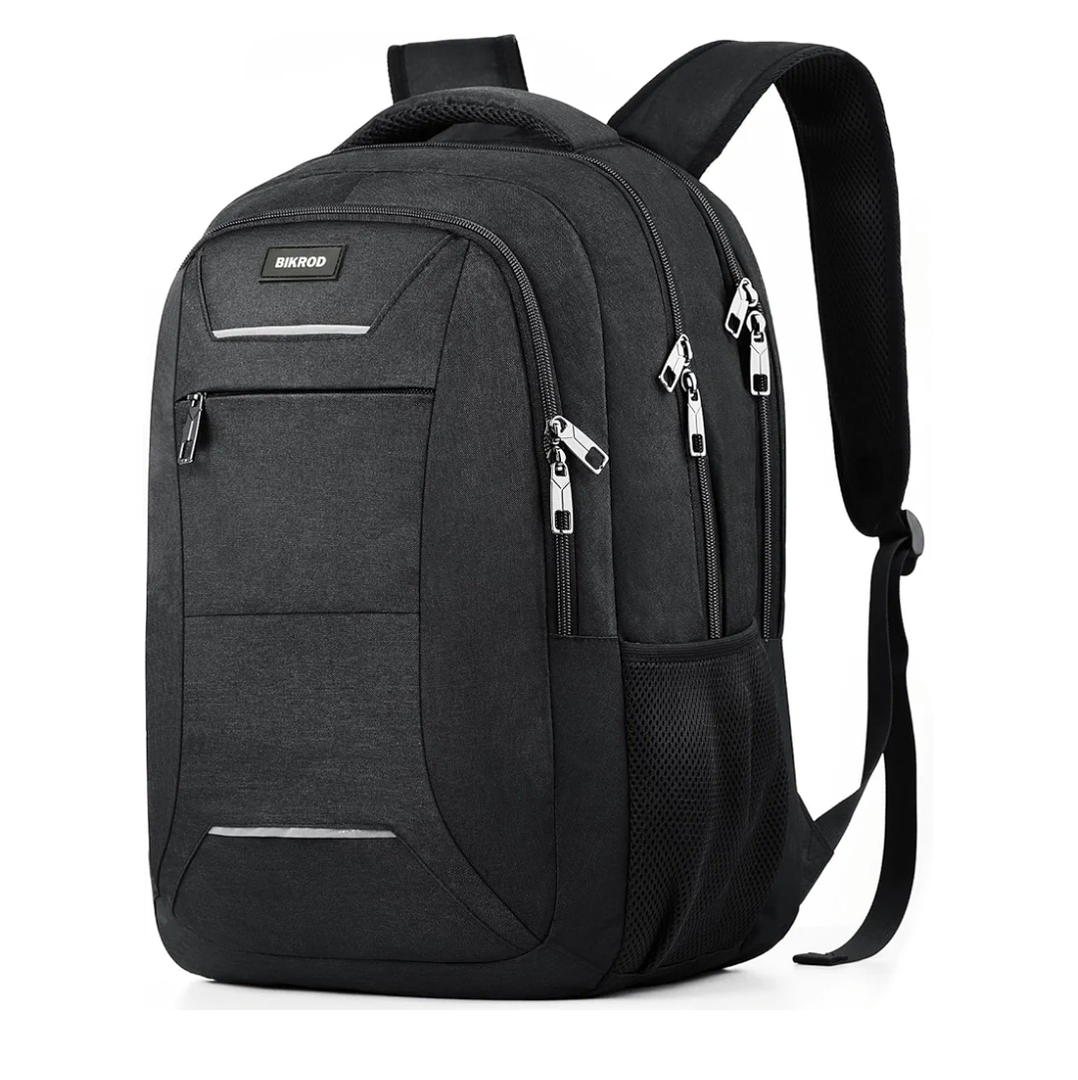 Backpack for Men and Women, School Backpack for Teens, Black Backpack for Boys with USB Charging Port Fits 15.6 Inch Laptop, Water Resistant Travel College Bookbag