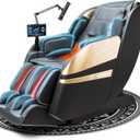 2025 Massage Chair Full Body, 4D Zero Gravity Massage Chairs SL Track Shiatsu Massage Recliner Chair with Secure-Fit Arm Airbag, Waist & Calf Heating Voice Control Bluetooth Joystick G2 Black