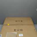 24" Bladeless Ceiling Fan with Light Remote, Smart LED Ceiling Fans with App Control, Modern Low Profile Dimmable Light Ceiling Fan for Bedroom Living Room Black