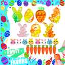 Dilycery 120 Pack Easter Egg Fillers Toys for Kids, Easter Party Favors Small Toys for Egg Stuffers Basket Stuffers, Easter Prizes for Kids Treasure Box Toys for Classroom