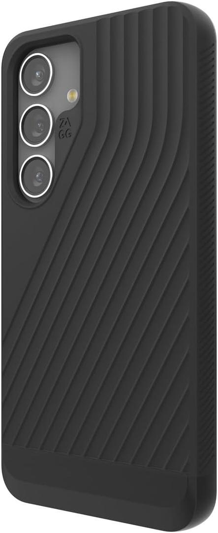 ZAGG Denali Samsung Galaxy S24 Case - Dual Layer Impact Protection with Graphene, 16ft Drop Resistant, 100% Recycled, Textured Non-Slip Grip, Black