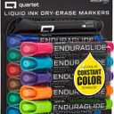 Quartet Dry Erase Markers, Whiteboard Markers, Chisel Tip, EnduraGlide, White Board Dry Erase Pens for Teachers, Home, School & Office Supplies, Assorted Colors, 12 Pack (5001-18MA)