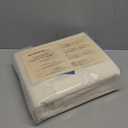 Bedsure 100% Washed Cotton Duvet Cover Queen Size - Ivory Minimalist Duvet Cover Linen Like - PureWoven Plain Simple & Soft Comforter Cover for All Seasons, 3 Pieces (Ivory, Queen, 90"x90")